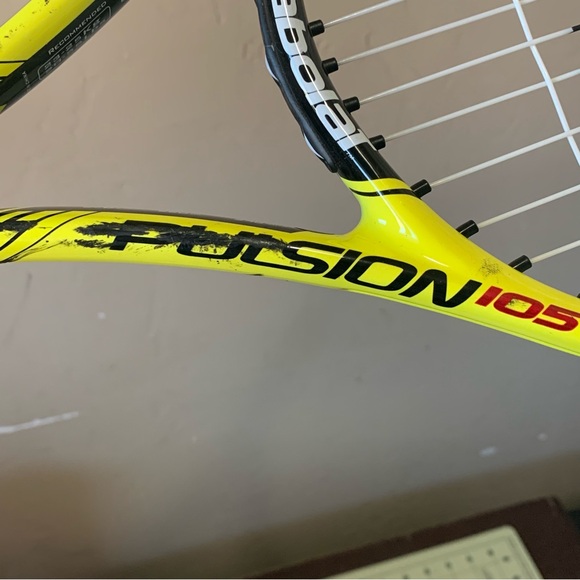 Babolat Pulsion 105 Tennis Racket Yellow Black Racquet 102.3 sq in Head-size - Picture 7 of 8